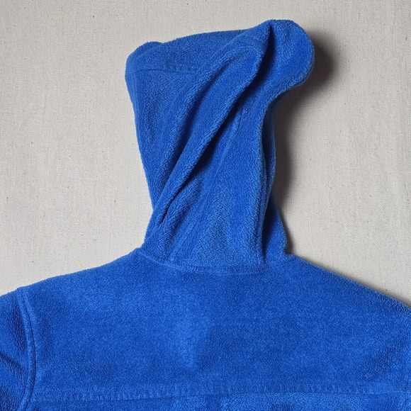 Columbia Fleece Jacket Youth L (14-16) Blue Full Zip Up Hooded Fleece Coat - Picture 8 of 10